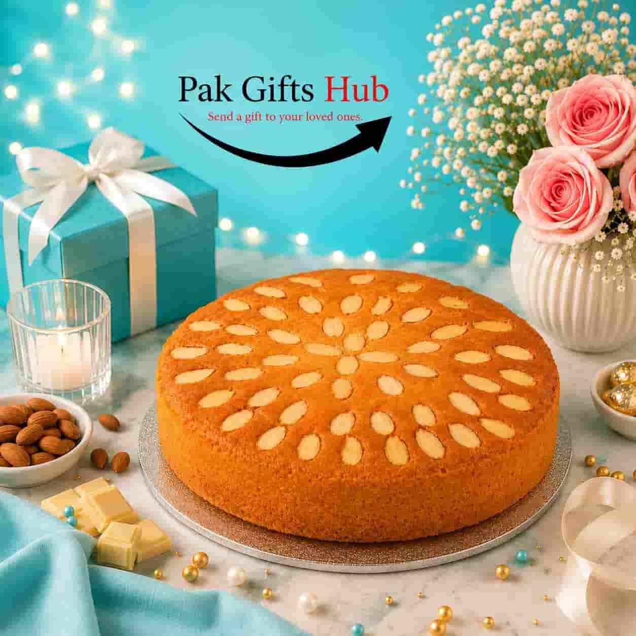 Almondy Syrup Cake