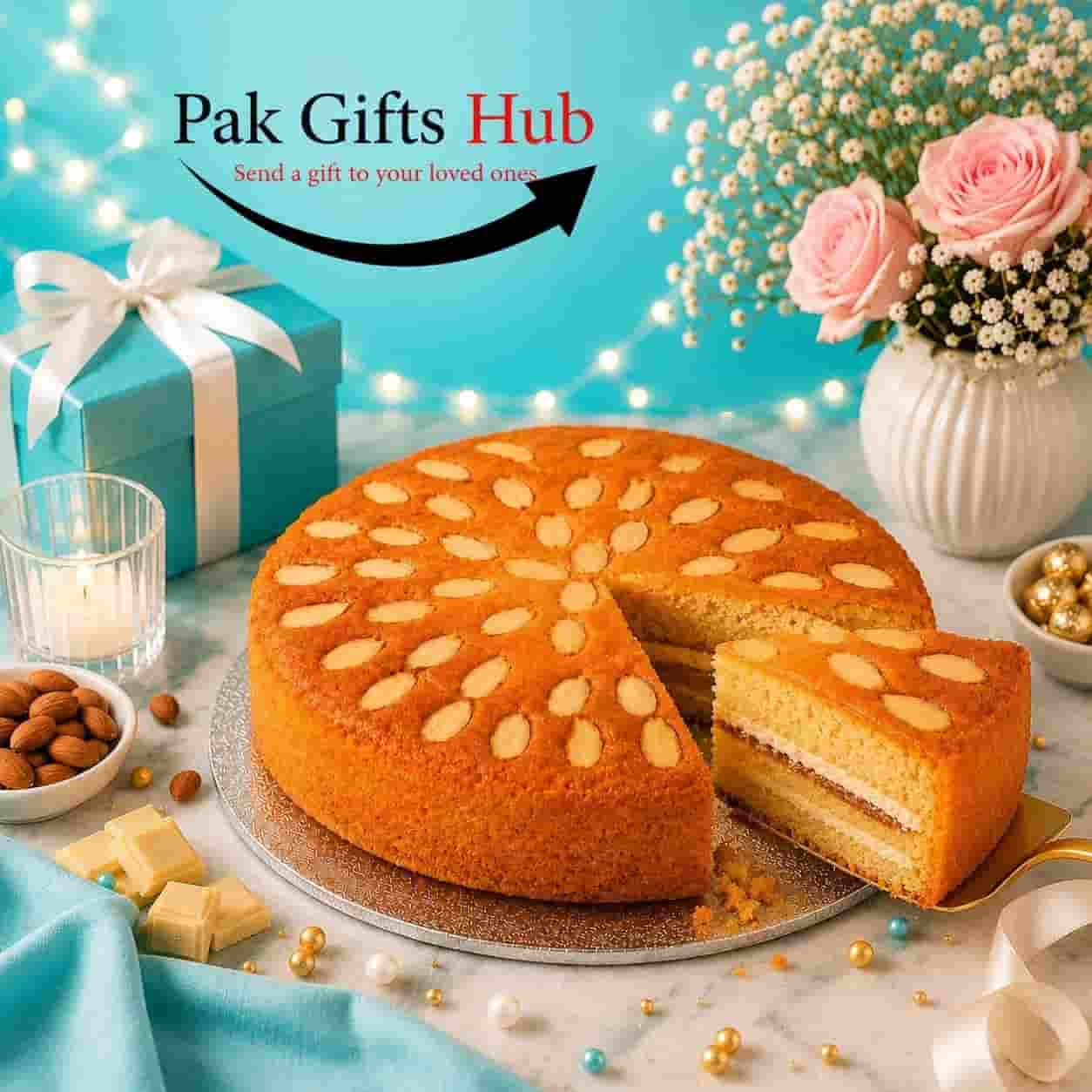 Almondy Syrup Cake