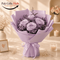Elegant Lavender Rose Bouquet