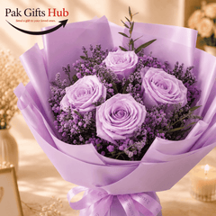 Elegant Lavender Rose Bouquet
