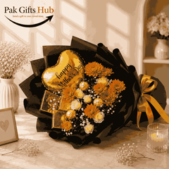 Flower & Chocolate Gift Bouquet