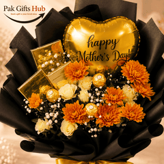 Flower & Chocolate Gift Bouquet