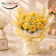 Golden Yellow Rose Bouquet