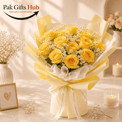 Golden Yellow Rose Bouquet