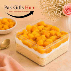 Mango Velvet Milk Cake