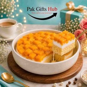 Mango Velvet Milk Cake
