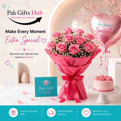 Pink Elegance Rose Bouquet