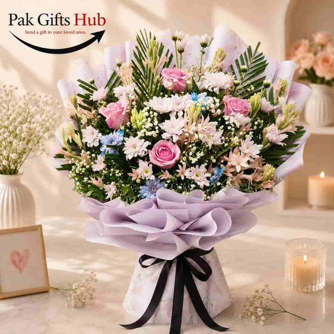 Pink Mixed Flower Bouquet