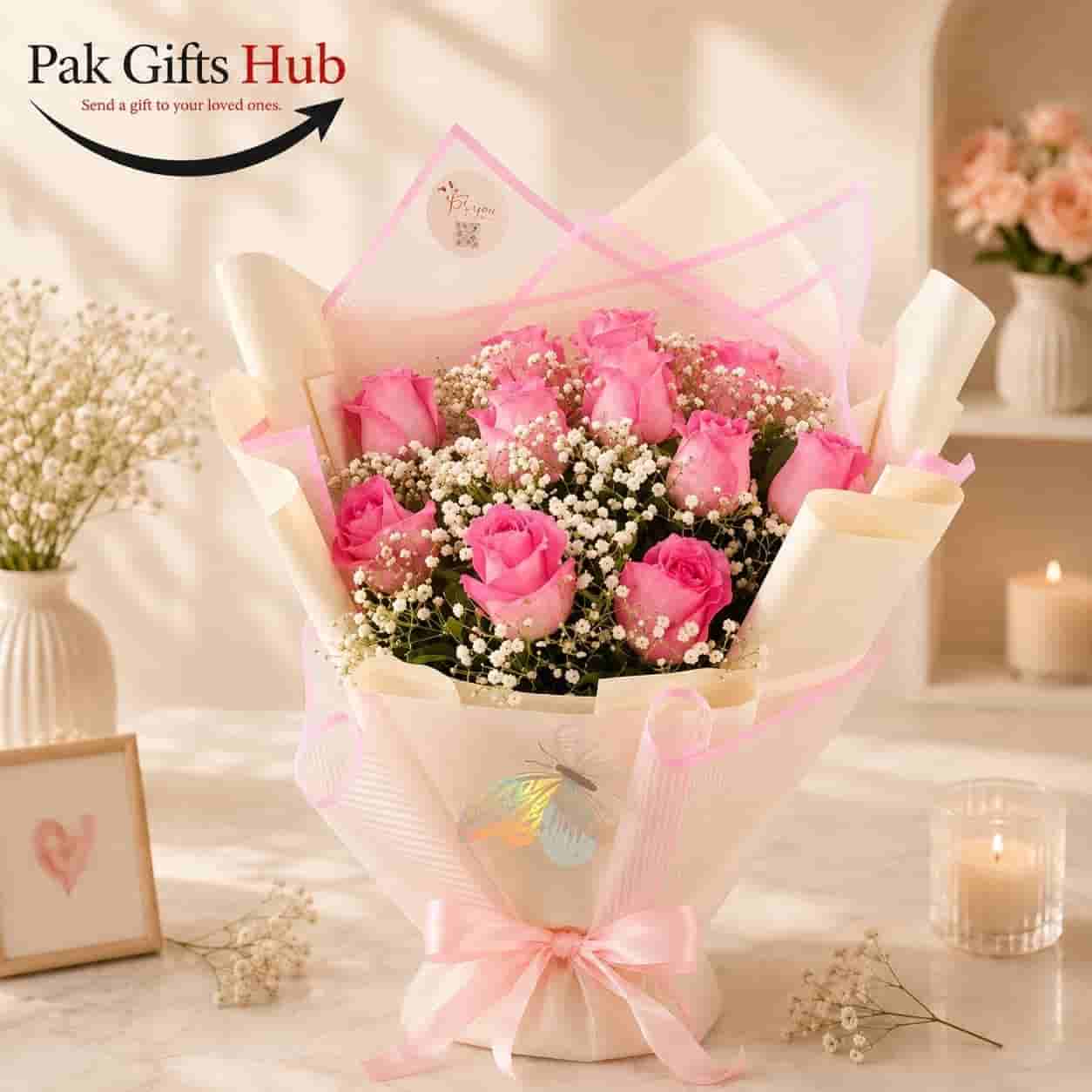 Pink Rose Bouquet