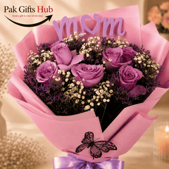Purple Rose Mom Bouquet