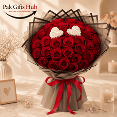 Red Rose Heart Bouquet