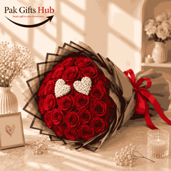 Red Rose Heart Bouquet