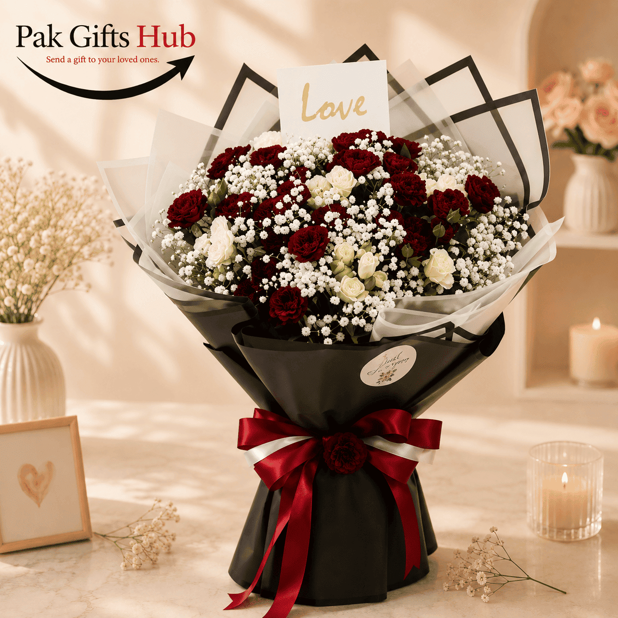 Red & White Love Bouquet