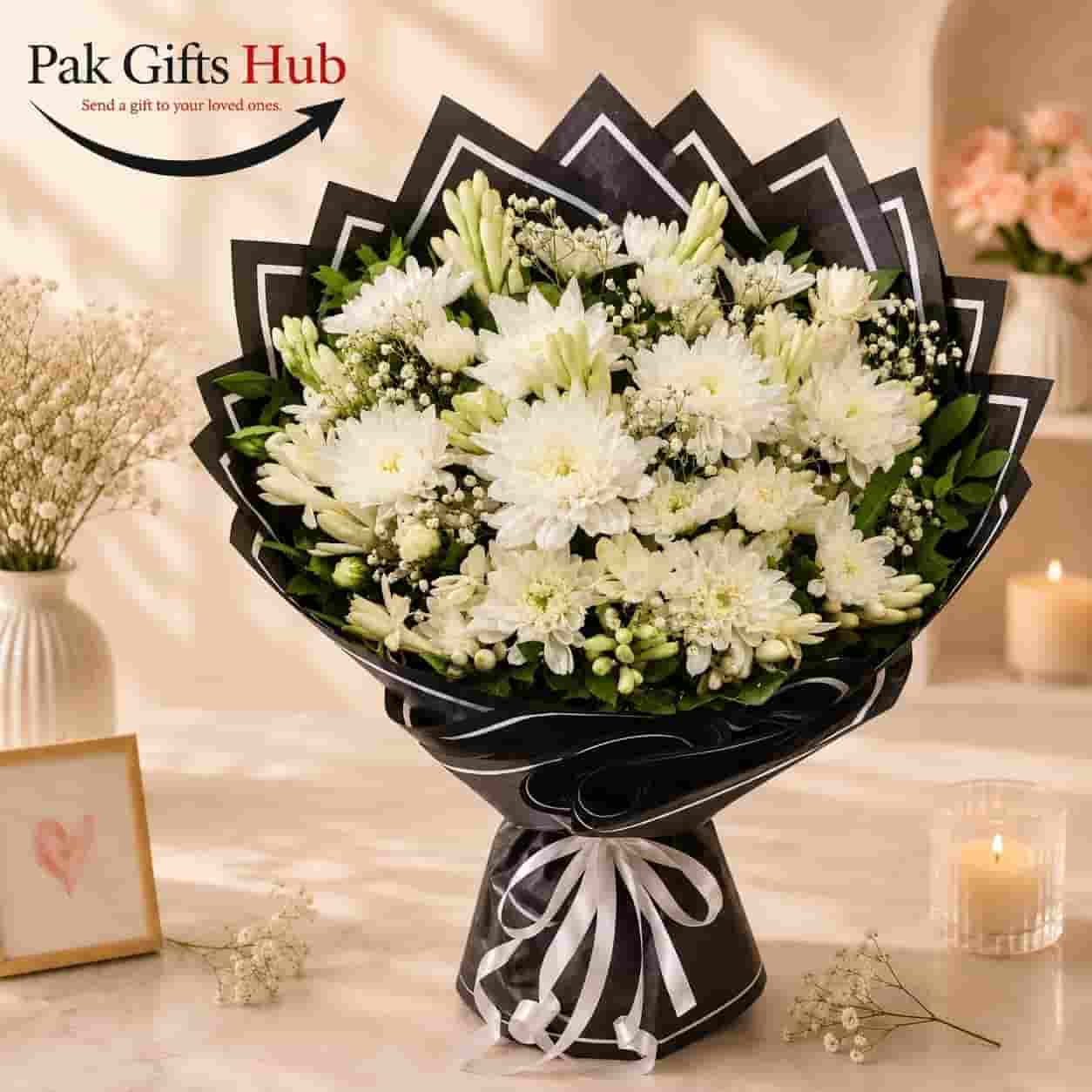 White Chrysanthemum Bouquet