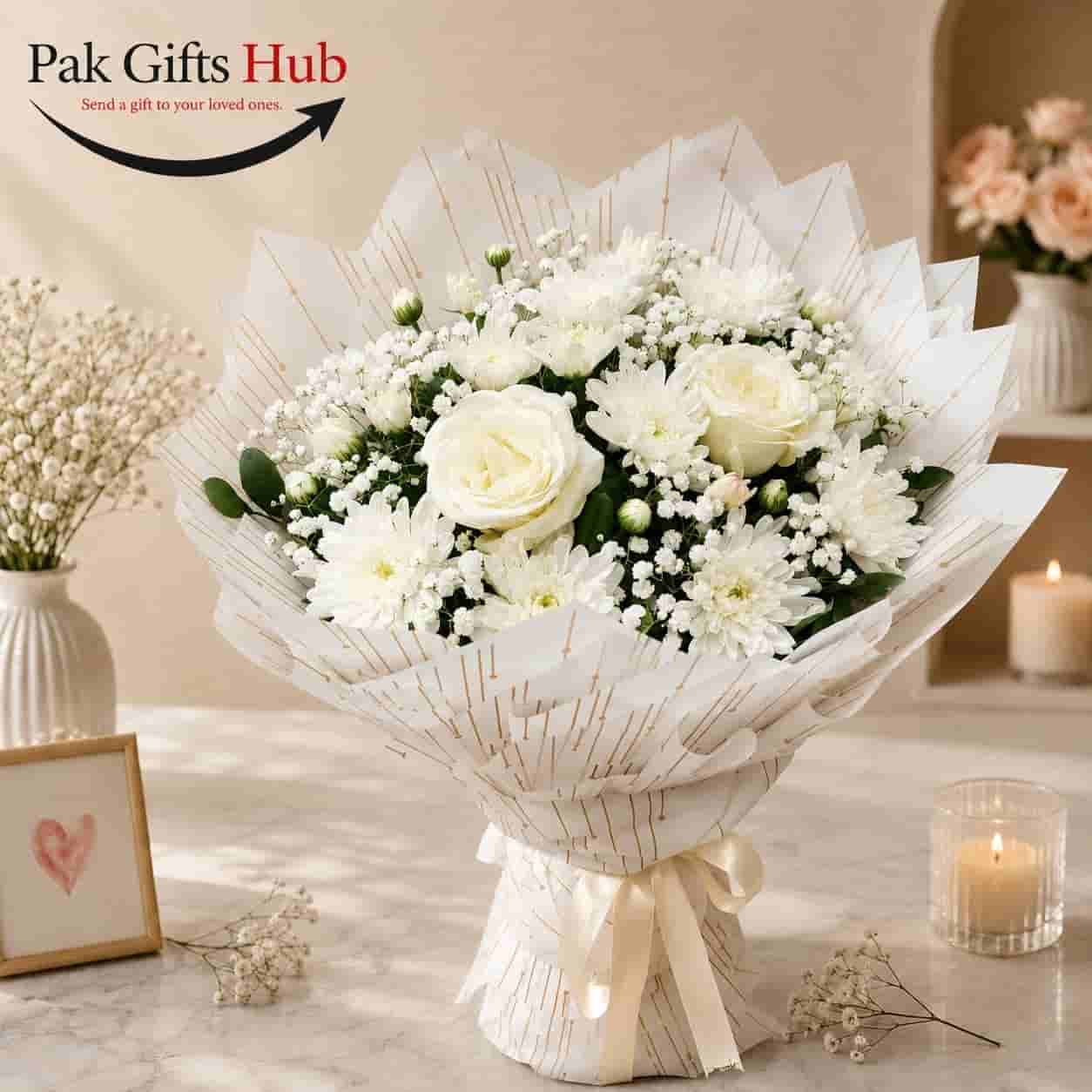 White Rose Bouquet