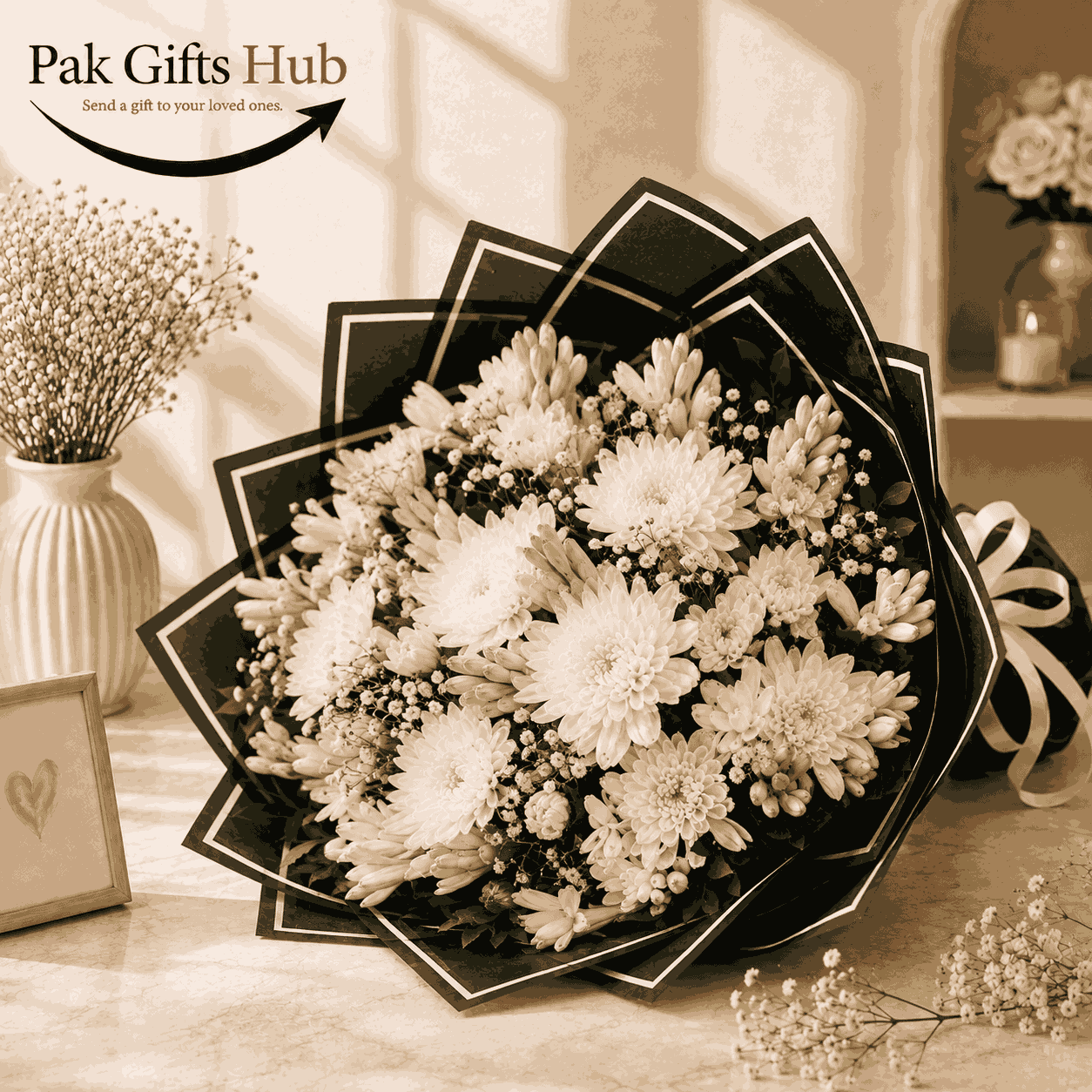 White Chrysanthemum Bouquet